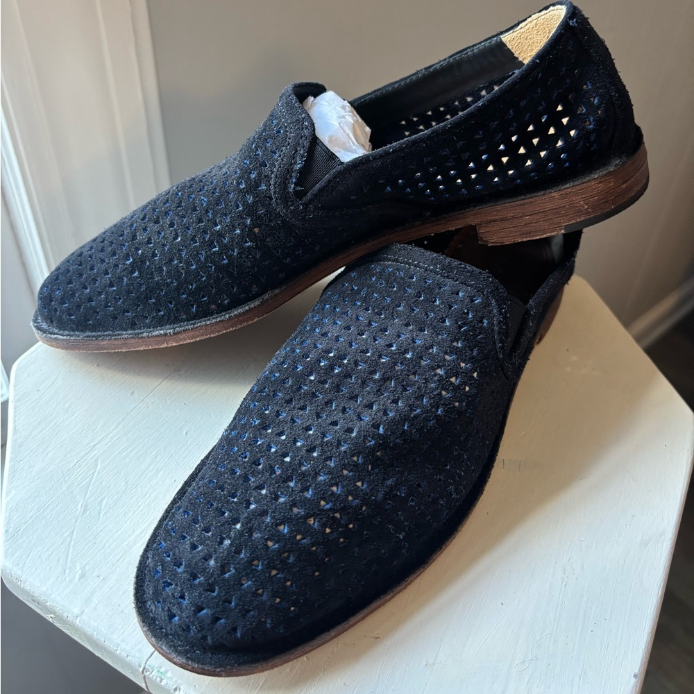Women’s Black Suede Loafers